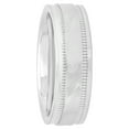 thumbnail image 2 of Mens Stainless Steel Ribbed Spiral Wedding Ring Band - Mens Ring, 2 of 4