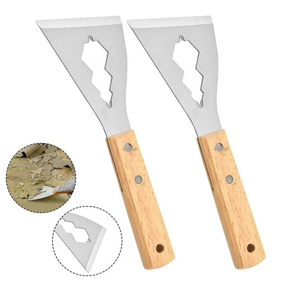 FurNest Wallpaper Remover Tool, Multifunctional Drywall Scraper With Ergonomic Handle Wooden Q2Y8 For Removing Wall
