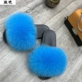 thumbnail image 3 of Zapatillas de piel para mujer, ropa de abrigo de verano para mujer, informales, de felpa, mullidas, planas, para el hogar, zapatos de exterior de moda para mujer, 3 of 5