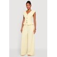 thumbnail image 2 of Women's Metallic Button Front Crepe Knit Waistcoat, 2 of 4