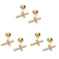 thumbnail image 3 of HOMEMAXS 3 Pairs Cross Earrings Tragus Earrings Ear Piercing Studs Pierced Earrings, 3 of 8