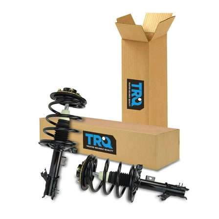 TRQ Front Strut & Coil Spring Assembly Set Driver & Passenger Sides Fits Select 02-06 Nissan Altima