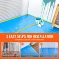 thumbnail image 6 of 40" x 84' Carpet Protection Film, Easy-to-Cut Floor Shield for Construction & Renovation, Fiber Fabric Surface Protector Roll, Blue – Durable & Non-Slip, 6 of 11