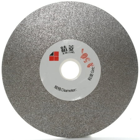 

JINGLING Diamond Grinding Disc 4 inch 100mm Coated Flat Lap Disk Wheel Arbor 5/8 Grit 150 Medium