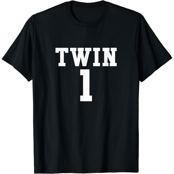 Twin Number One Funny Twin Lovers Day Whacky Twin Novelty T-Shirt