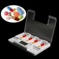 thumbnail image 3 of XISAOK Pills Reminder Medicine Alarm Timer Electronic Box for Case Organizer 4 Grids, 3 of 10