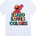 thumbnail image 3 of Sesame Street - Elmo Loves Colors - Toddler and Youth Short Sleeve Graphic T-Shirt, 3 of 5