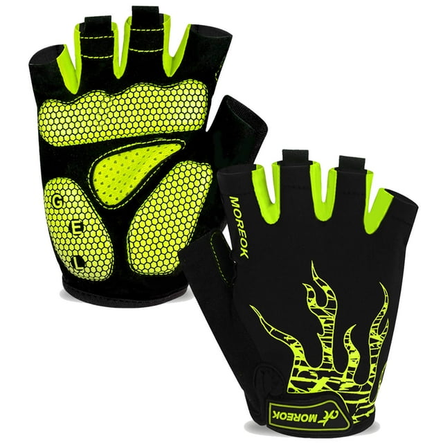 Guantes de ciclismo MOREOK 050 con almohadilla de gel de 5 mm para hombres/mujeres