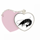 thumbnail image 1 of La vida marina Black Shrimp ilustración Bolsa de viaje Mirror maquillaje corazón rosa, 1 of 4