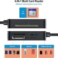 thumbnail image 3 of Reader 4-In-1, TF SD MS  Card Reader Multi Card Adapter External for Computer Camera USB 3.0 Interface, 3 of 8