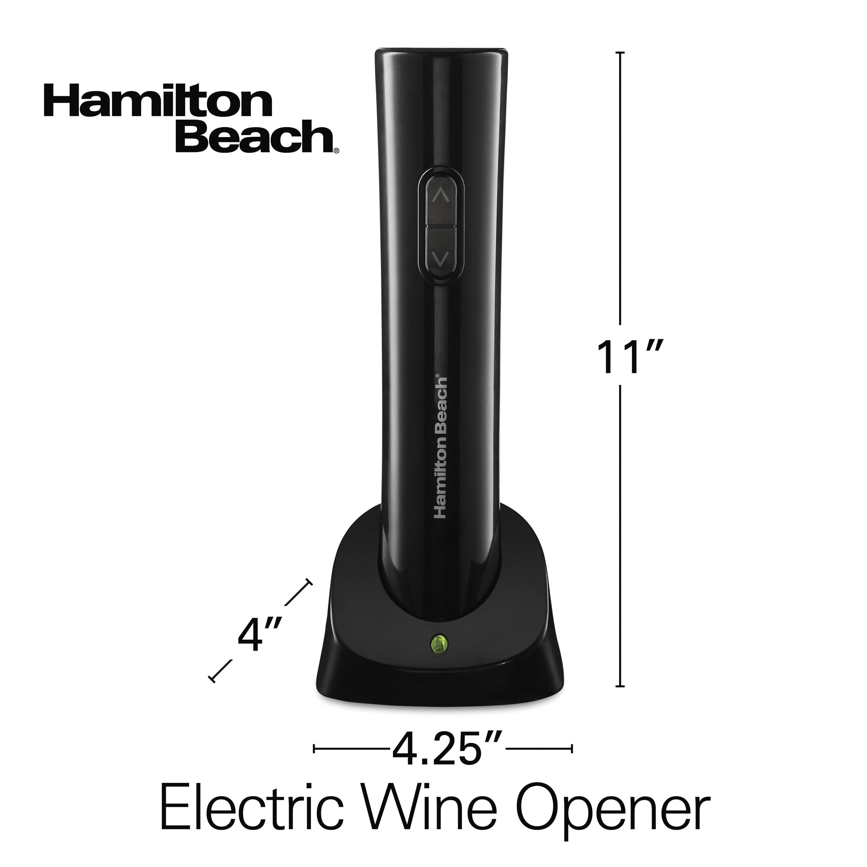 Hamilton Beach Cordless Electric Wine Opener | Model #76610