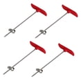 thumbnail image 3 of 4Pcs Stainless Steel Fruit Shape Spiral Coils Creative Modeling Cucumber Rotating Artistic Dish Cool Vegetable Cutter Carving Tool (Red), 3 of 8