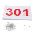 thumbnail image 4 of Lipstore 100 Pcs Bavoirs de Course Numéros d'Athlète Réutilisables avec Épingles 100 Numéros Bavoirs de Course 301 à 400, 4 of 8