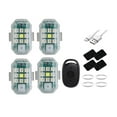 thumbnail image 4 of Luz estroboscópica LED, luz intermitente de emergencia, USB, control remoto, color, alto brillo, para bicicleta 4 luz, 4 of 9