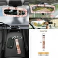 thumbnail image 7 of Renewold Car Seat Cover Set 15 PCS, with Steering Wheel Seat Belt Strap Rear View Mirror Cover Trash Can Cup Coaster Keychain Air Vent Storage Bag Universal Fit, Highland Cow Pink Floral, 7 of 7