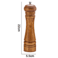 thumbnail image 2 of Molinillo de pimienta de madera, molinillo de pimienta de madera con aspereza ajustable, mecanismo de molienda de cerámica, molino de sal, 2 of 5