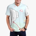 thumbnail image 2 of Lsque Sanrio Pattern Golf Shirts for Men Dry Fit Print Moisture Wicking Performance Short Sleeve Polo Shirt-Large, 2 of 7