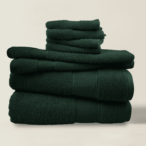 8 Pack Bath Towel Set Included 2 Pcs Bath Towel 2 Pcs Hand Towel and 4 Pcs Wash Cloth, 100% Cotton, 600 Gsm, Highly Absorbent.