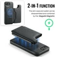 thumbnail image 2 of for iPhone 16e Wallet Case with Kickstand, Detachable Magnetic Card Holder, RFID Blocking PU Leather Cover, Drop Protective Classic Flip Back Case for iPhone 16e, Black, 2 of 10