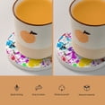 thumbnail image 5 of Circular Drink Coasters Set Colorful-Splashes- Beautiful Home Decor Diatomite Heat-Resistant Diatomite Protect Table Countertop, 5 of 7
