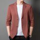thumbnail image 4 of Traje de alta gama nuevo de primavera sin costuras para ocio para hombres jóvenes y de mediana edad estilo coreano ajustado sin planchado pequeño, 4 of 5