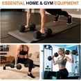 thumbnail image 2 of 2 Pack 40 Lbs Rubber Coated Hex Dumbbell Weight Set with Chrome Handle, Carbon Steel and PVC Hand Weight for Muscle Toning, Strength Building & Full Body Workout, 2 of 6