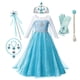 thumbnail image 1 of Frozen-vestido de princesa de la coronación de Anna y Elsa para niñas, disfraz de reina de la nieve, ropa de fiesta de cumpleaños, Cosplay, 1 y 2 Fivean unisex, 1 of 2