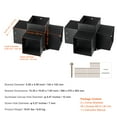 thumbnail image 4 of KFFKFF Pergola Support Kit 6''x6''(Interior Dimensions 5.6x5.6), Pair of 4-Way Robust Corner Support for Woodworking DIY Post Foundation Kit, Simple Assembly for Wooden Beams of Gazebos, 4 of 9