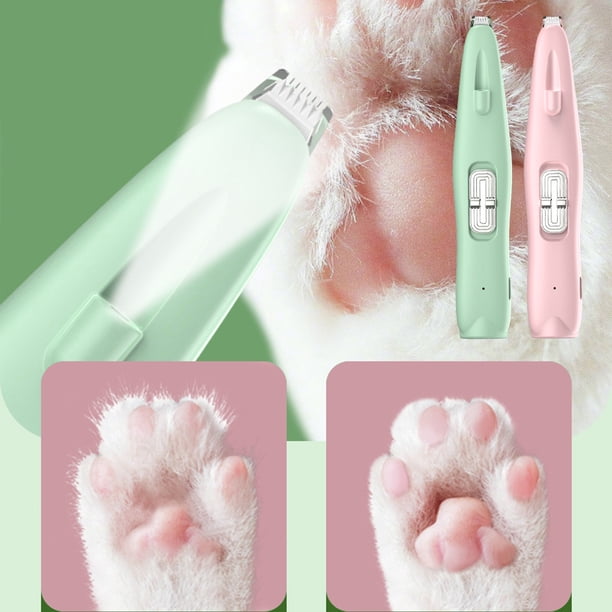 Xihbxyly Cortapelos para Perros, Herramienta Silenciosa, Luz Led para Mayor Precisión, Recargable Por Usb, Recorta Áreas Pequeñas, Corta Orejas, Ojos y Rostro, Fácil de Usar, Incluye Cepillo de Aceit