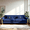 Blue, variant on Loveseat Couch for Living Room, 86" Velvet Sofa Couch with 2 Pillows & Gold Metal Legs, Modern Upholstered Sofa Love Seat Sectional Couches for Apartment Home Office Green