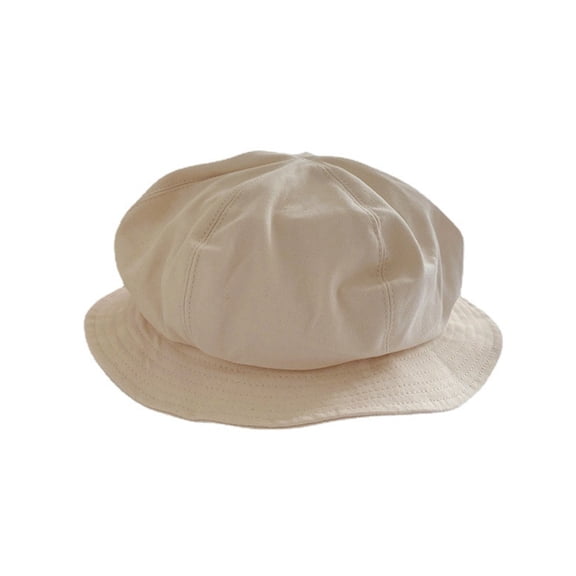 56-58cm hat circumference, cloud hat, fisherman hat, female summer bubble retro basin hat - Beige