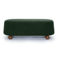 thumbnail image 2 of Pemberly Row Contemporary Upholstered Forest Green Boucle Large Ottoman, 2 of 6