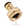 thumbnail image 5 of 3 uds conector de grifo de manguera de latón 1/ 2 pulgadas 3/ 4 pulgadas adaptador de manguera para jardín adaptador de conector de grifo de tubo de rosca, 5 of 5