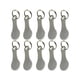 thumbnail image 5 of Ounissouiy Llavero de acero inoxidable de 10 piezas, llavero portátil, llavero de cintura, regalos, llaves, carrito de la compra, soporte para Type2 NO2, 5 of 6