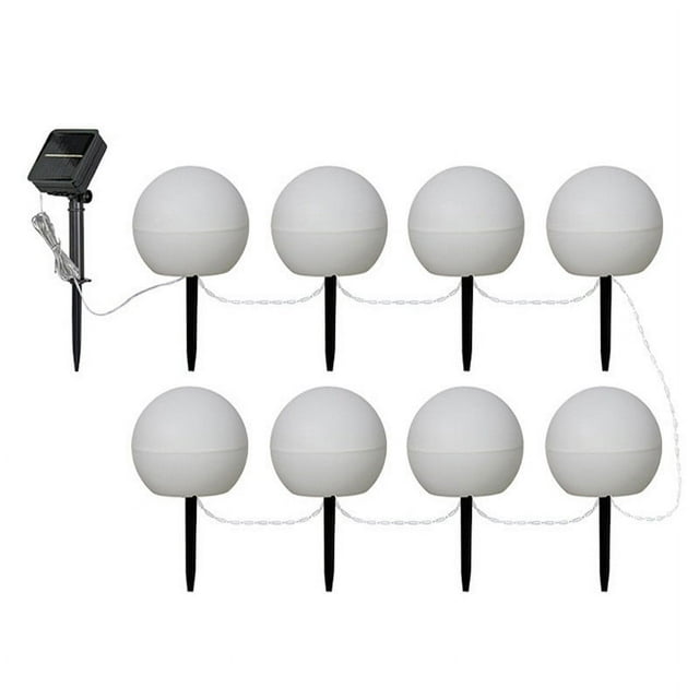 Decoraciones para el hogar, adornos decorativos, regalos. La nueva lámpara solar de bola se puede colocar y colgar. Cadena de luces LED para jardín, decoración de jardín, villa, luz solar.