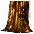 thumbnail image 2 of Golden Fairy Magic Butterfly, Mystical Fantasy Scene, Warm Flannel Blanket for Home Library and Reading Nook with Detailed Artwork, Art Lovers Housewarming Gift, Fantasy Home Decor, 2 of 9