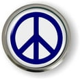 thumbnail image 4 of BestLicensePlateFrames Peace 3D Domed CAR Emblem Badge Sticker Semi-Flexible Aluminum Round Bezel, 4 of 4