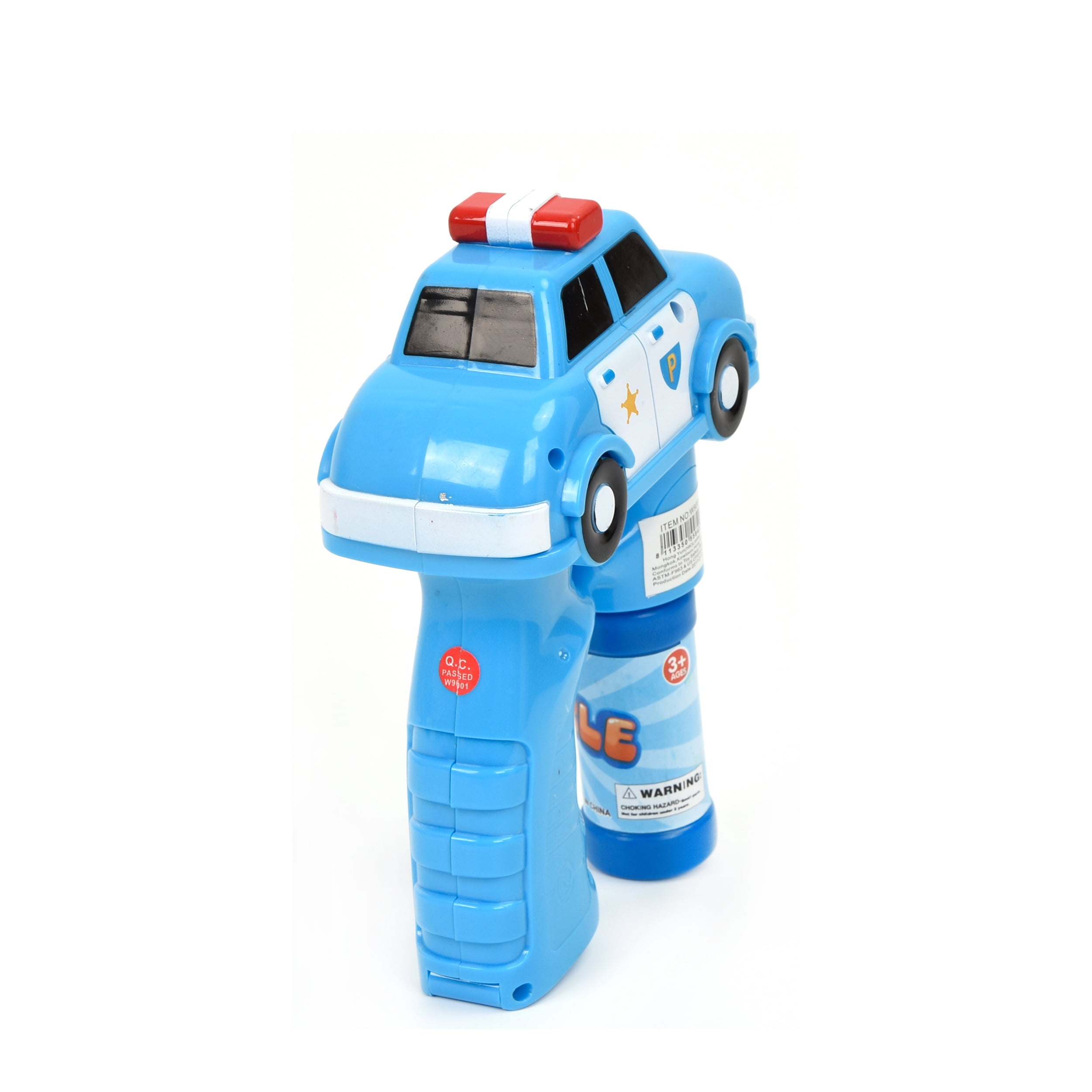 WonderPlay Police Car and Fire Truck Bubble Blaster Combo Pack - Set of Two Blue & Red