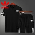 thumbnail image 3 of Traje Deportivo De Verano Para Hombres Pantalones Cortos De Manga Corta De Dos Piezaspangjing, 3 of 4