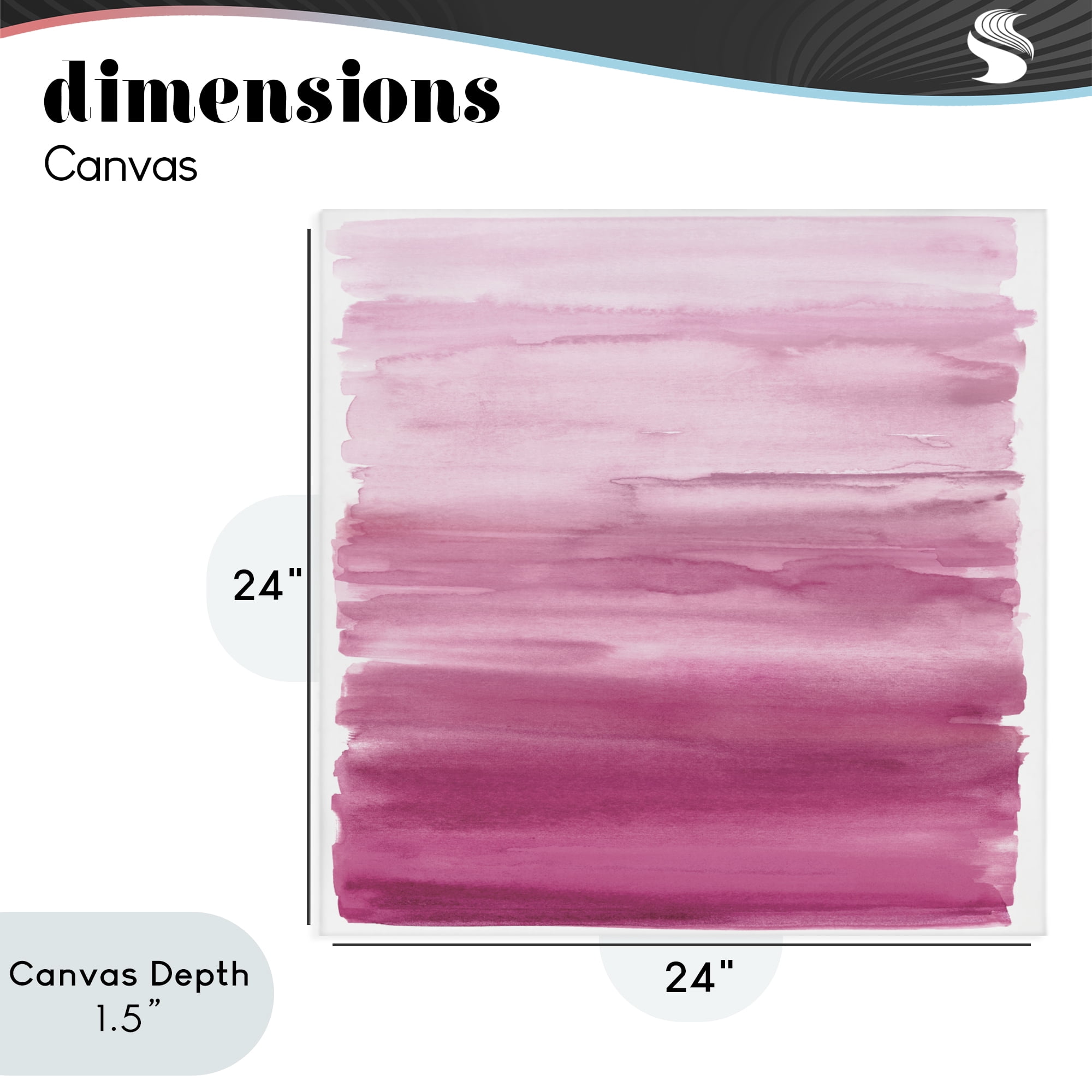 Stupell Industries Gradient Pink Blush Canvas Wall Art, design by Allie Corbin