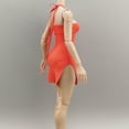 thumbnail image 4 of Vestido de mujer a escala 1:6, ropa femenina a escala 1/6, accesorios elegantes para muñecas, corto Naranja, 4 of 9