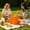 Orange, variant on Lunxisen 1 Pcs Insulated Reusable Shopping Bag Thermal Delivery Bag for Hot Cold Food Foldable Grocery Tote
