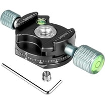 Koolehaoda Panoramic Tripod Head, 360° Panoramic Panning Base Pan Head Compatible Arca Swiss for Tripod Monopod Ball Head Slider DSLR Cameras, Max Load Up to 10kg