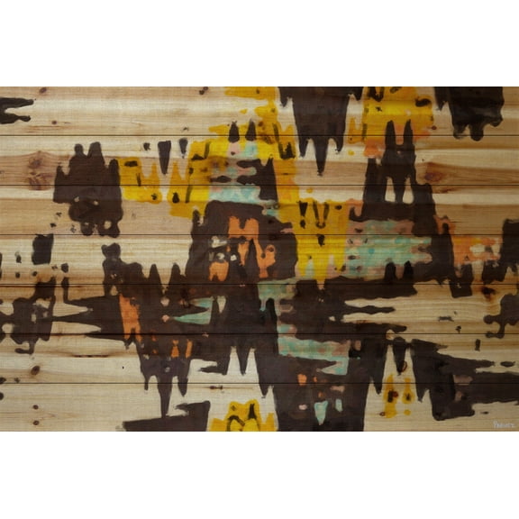 Parvez Michel Inc Parvez Taj - Scandinavian Wood Painting Print on Natural Pine Wood