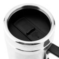 thumbnail image 3 of Qiilu 350ML + 150ML Stainless Steel Car Electric Kettle Coffee Tea Thermos Water Heating Cup 12V, Car Kettle, Water Heating Cup, 3 of 8