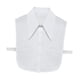 thumbnail image 3 of Blusa creativa desmontable con cuello falso para mujer, ideal para la noche de graduación. Blanco, 3 of 9