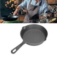 thumbnail image 1 of Frying Pan, Flat Bottomed  14CM Pancake Pan Cast Iron Multipurpose  For Restauran, 1 of 8