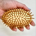 thumbnail image 3 of Wooden Hair Brush – Scalp Massager with Natural Bristles, 3 of 6