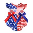 thumbnail image 4 of Toddler Kids Girls T Shirts Short Sleeve Denim Shorts Bottoms Casual Casual Summer Tees 6-12 Months, 4 of 4