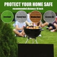 thumbnail image 4 of Fireproof Mat for Under Fire Pit，Portable Reusable and Waterproof,suit for Deck Patio Grass Outdoor Wood Burning Fire Pit and BBQ Smoker,Black，39'' x 60'', 4 of 6